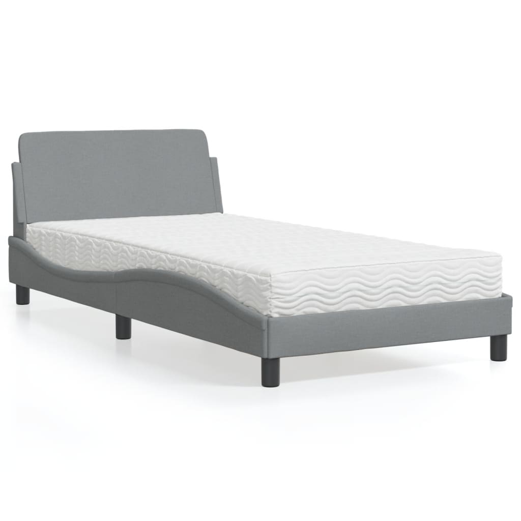 Bed Met Matras Stof Kleurig