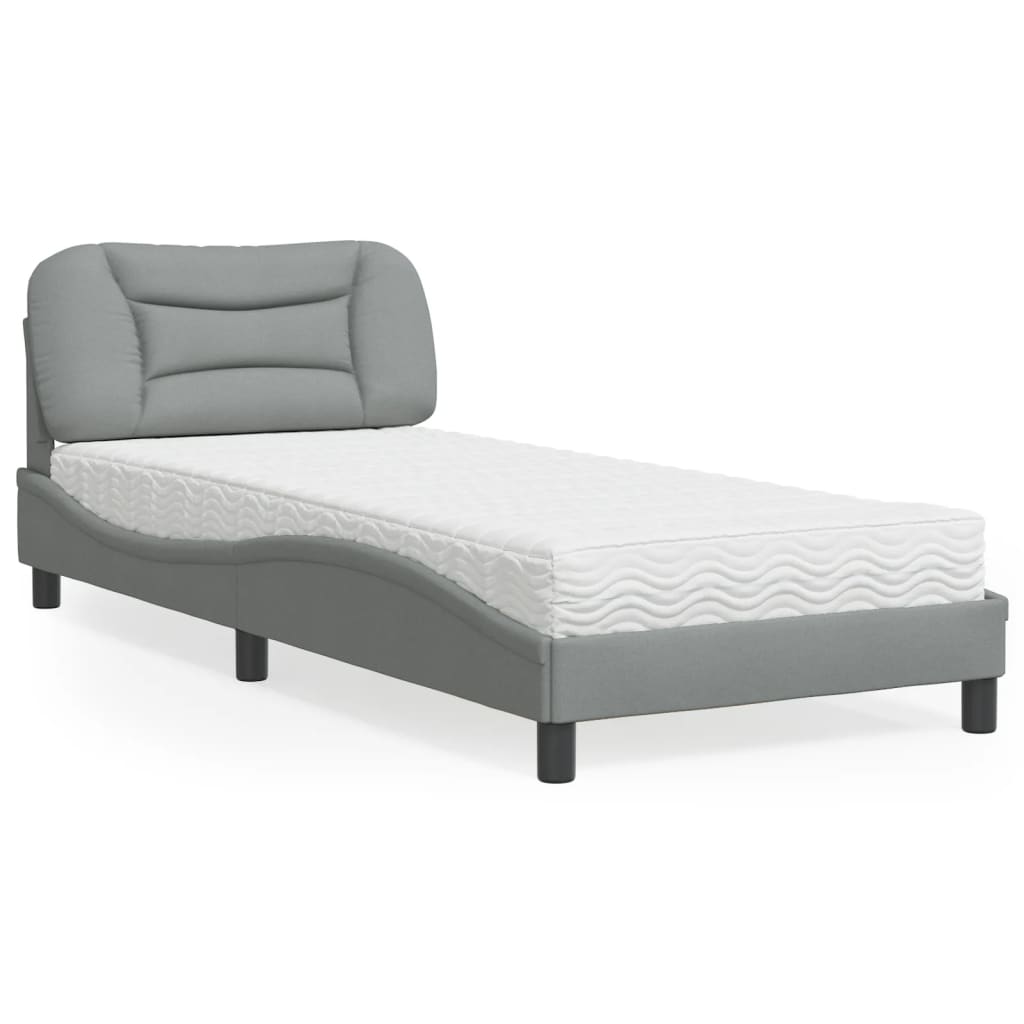 Bed Met Matras Stof