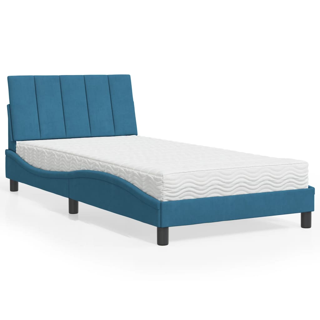 Bed Met Matras Fluweel