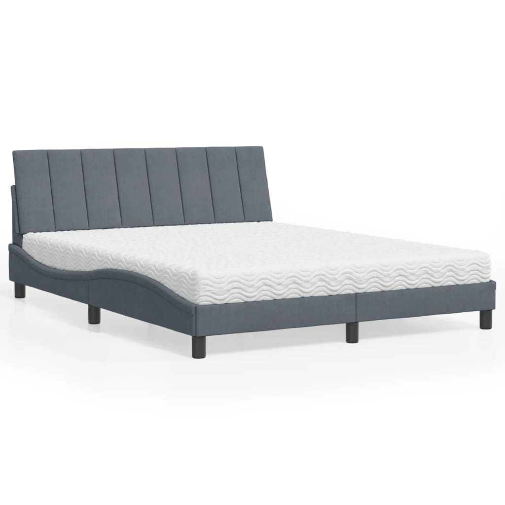 Bed Met Matras Fluweel