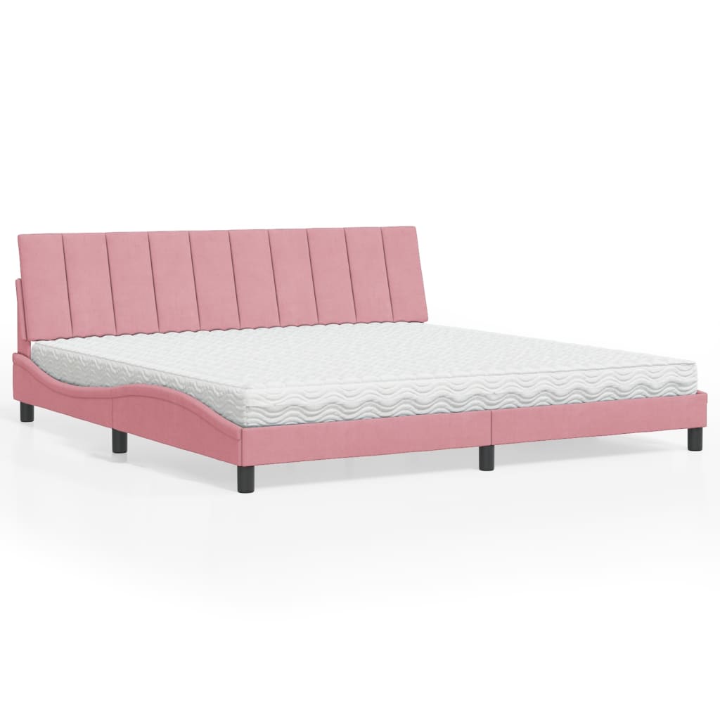 Bed Met Matras Fluweel