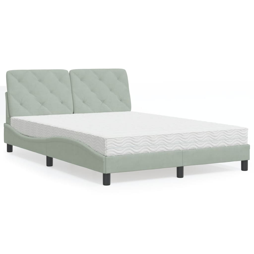 Bed Met Matras Fluweel