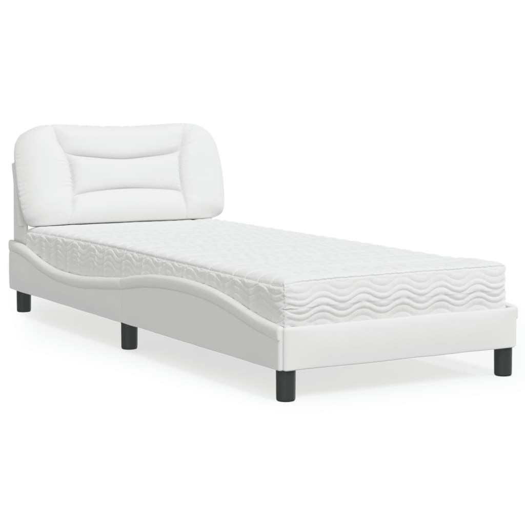 Bed Met Matras Kunstleer Kleurig