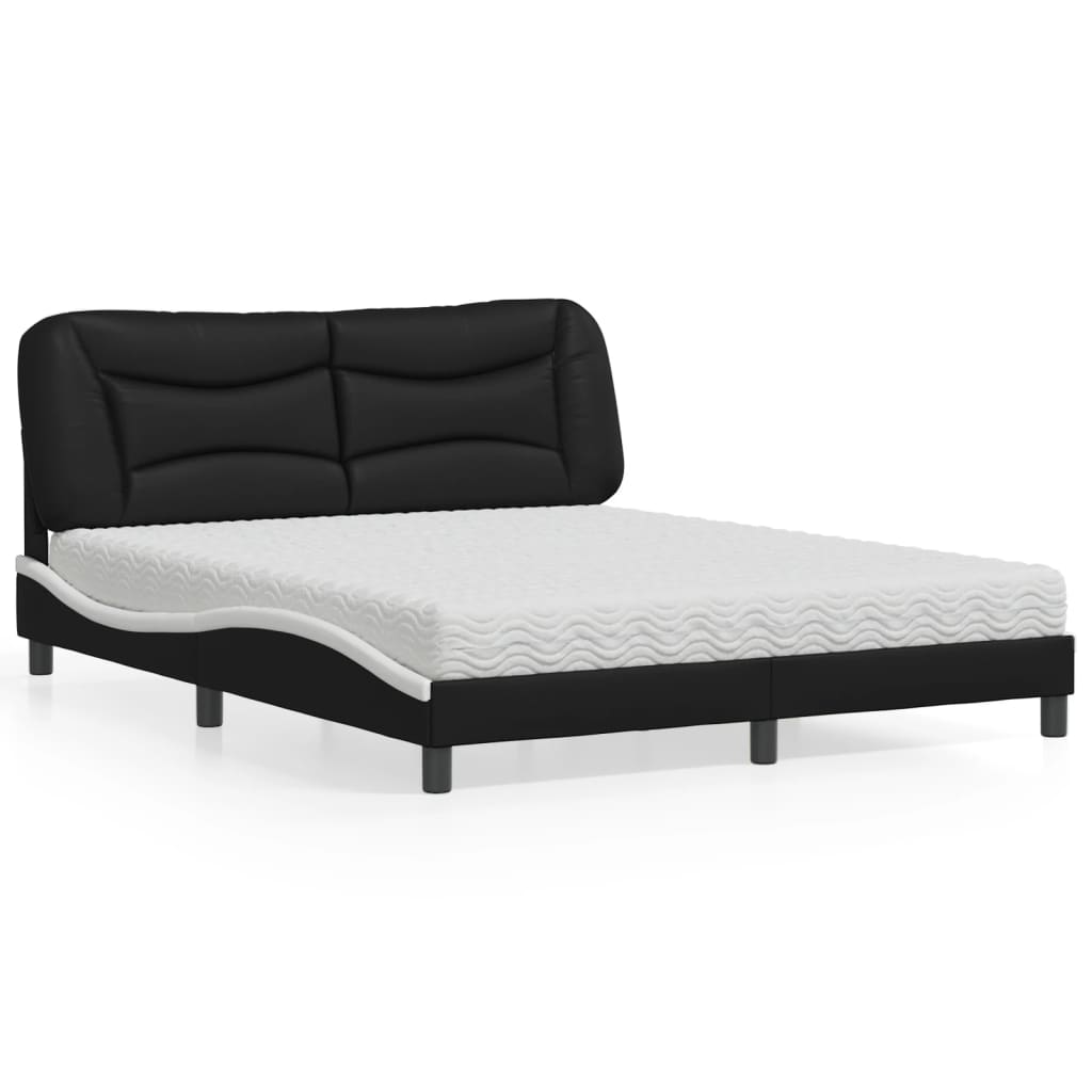 Bed Met Matras Kunstleer Kleurig