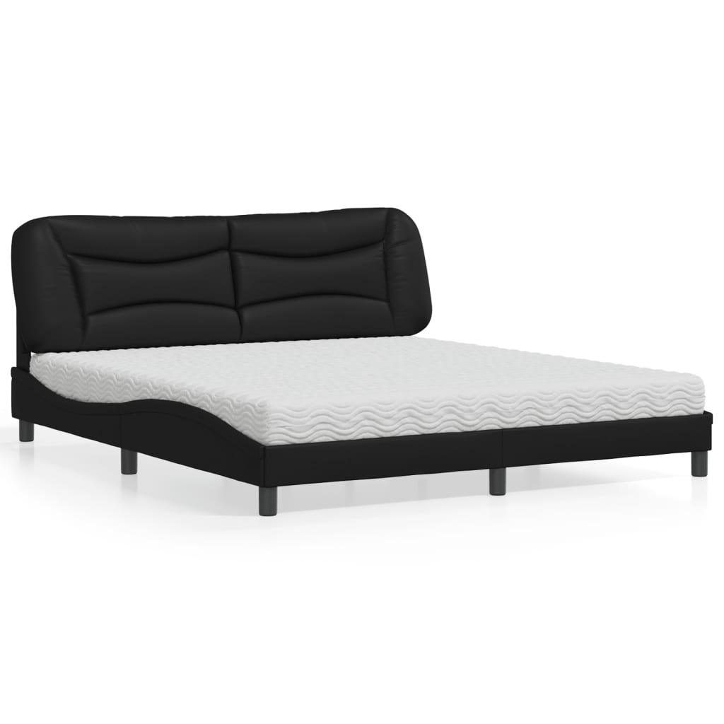 Bed Met Matras Kunstleer Kleurig