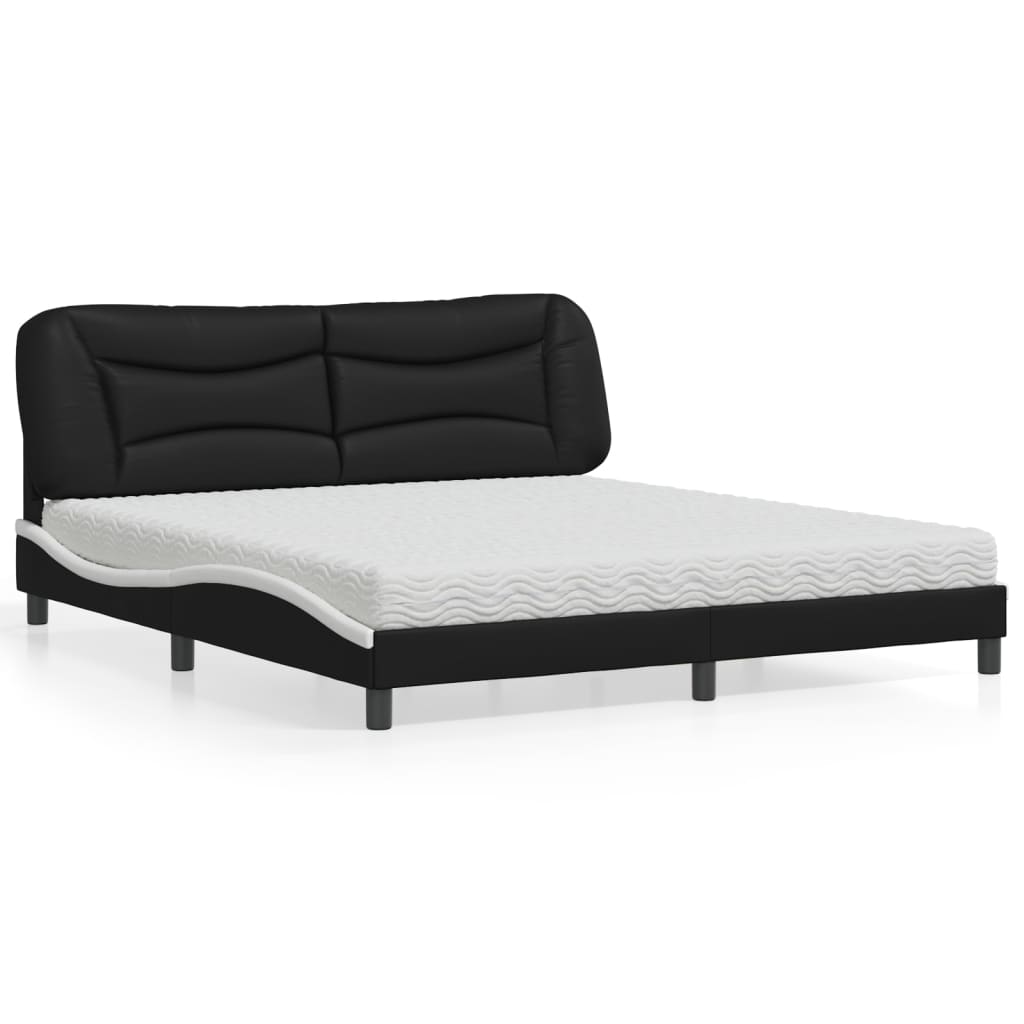 Bed Met Matras Kunstleer Kleurig