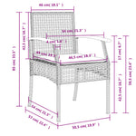 7-Delige Tuinset Met Kussens Poly Rattan Zwart