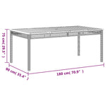 7-Delige Tuinset Met Kussens Poly Rattan Zwart