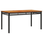 4-Delige Tuinset Met Kussens Poly Rattan Zwart