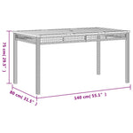 7-Delige Tuinset Met Kussens Poly Rattan Grijs
