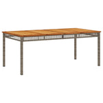 9-Delige Tuinset Met Kussens Poly Rattan Grijs