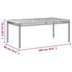 7-Delige Tuinset Met Kussens Poly Rattan Beige