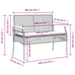 4-Delige Tuinset Met Kussens Poly Rattan Beige