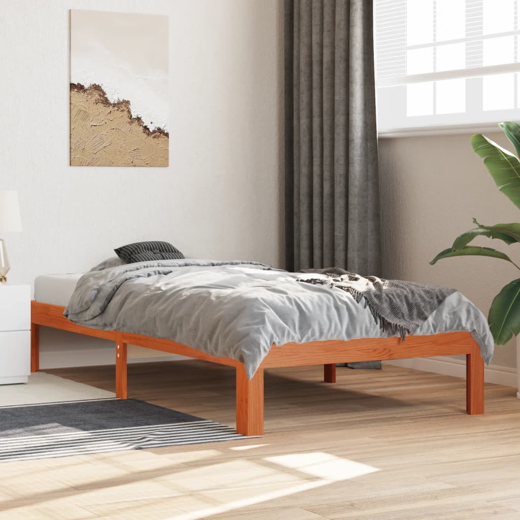 Bedframe Zonder Matras Massief Grenenhout