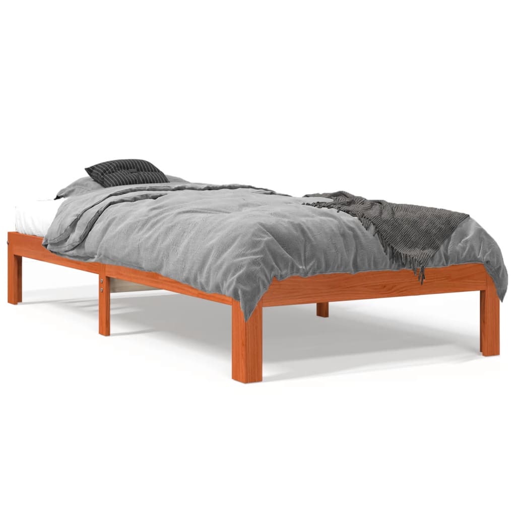 Bedframe Zonder Matras Massief Grenenhout