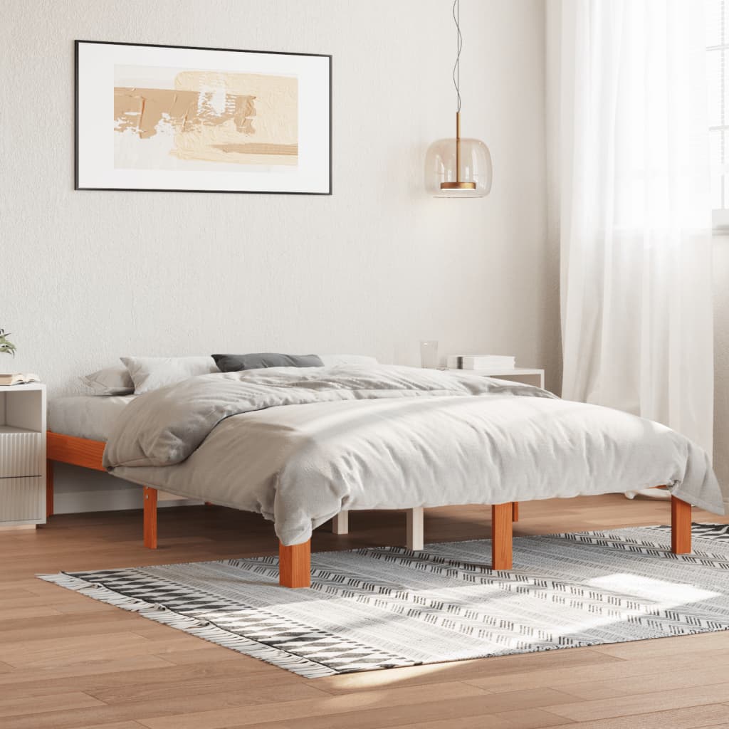 Bedframe Zonder Matras Massief Grenenhout