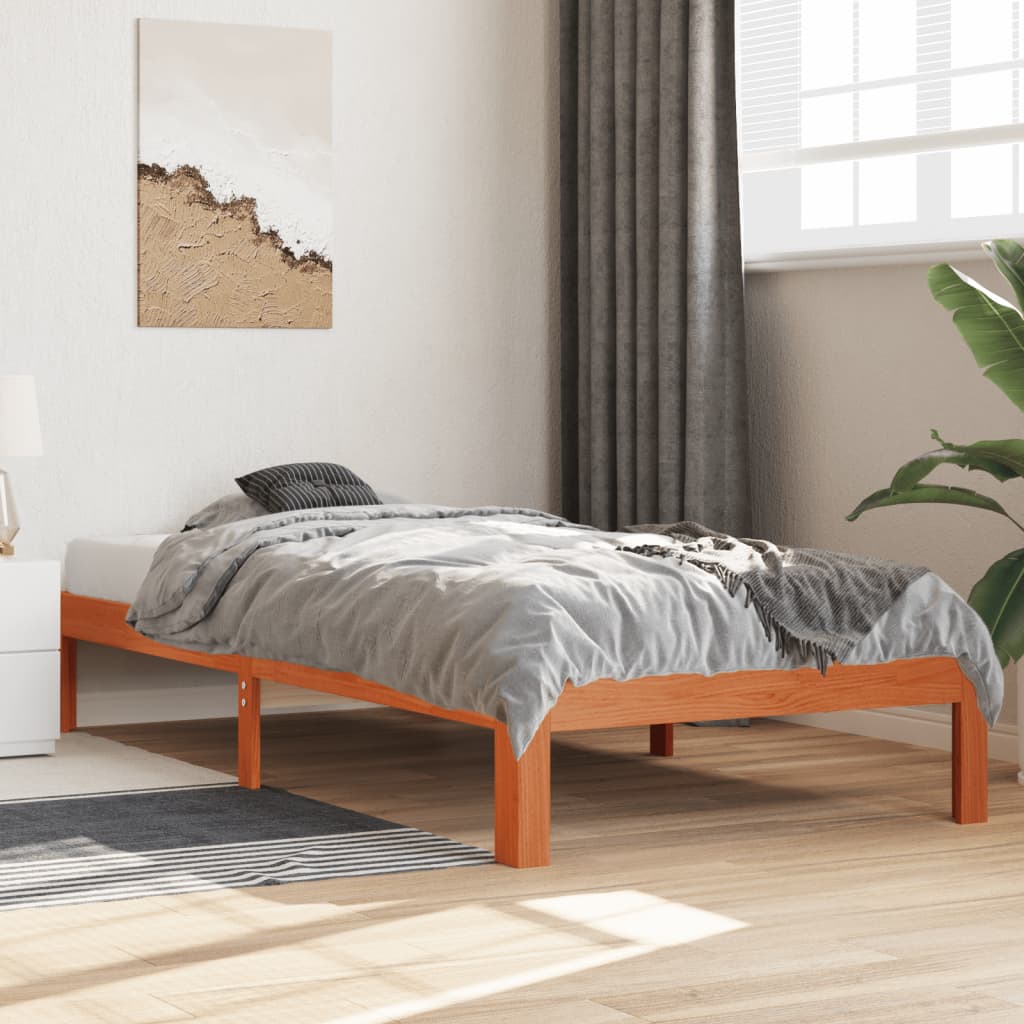 Bedframe Zonder Matras Massief Grenenhout