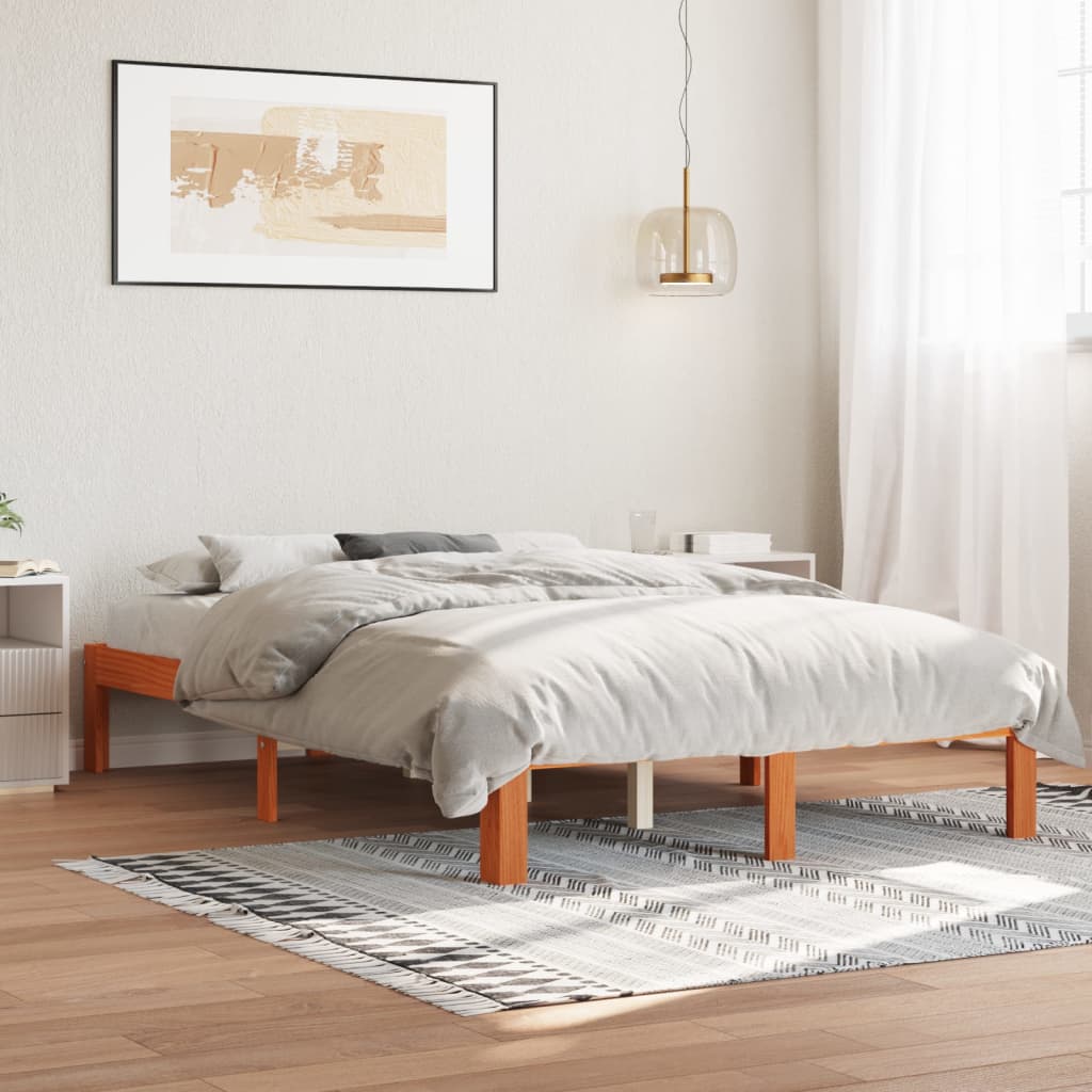 Bedframe Zonder Matras Massief Grenenhout