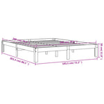 Bedframe Zonder Matras Massief Grenenhout