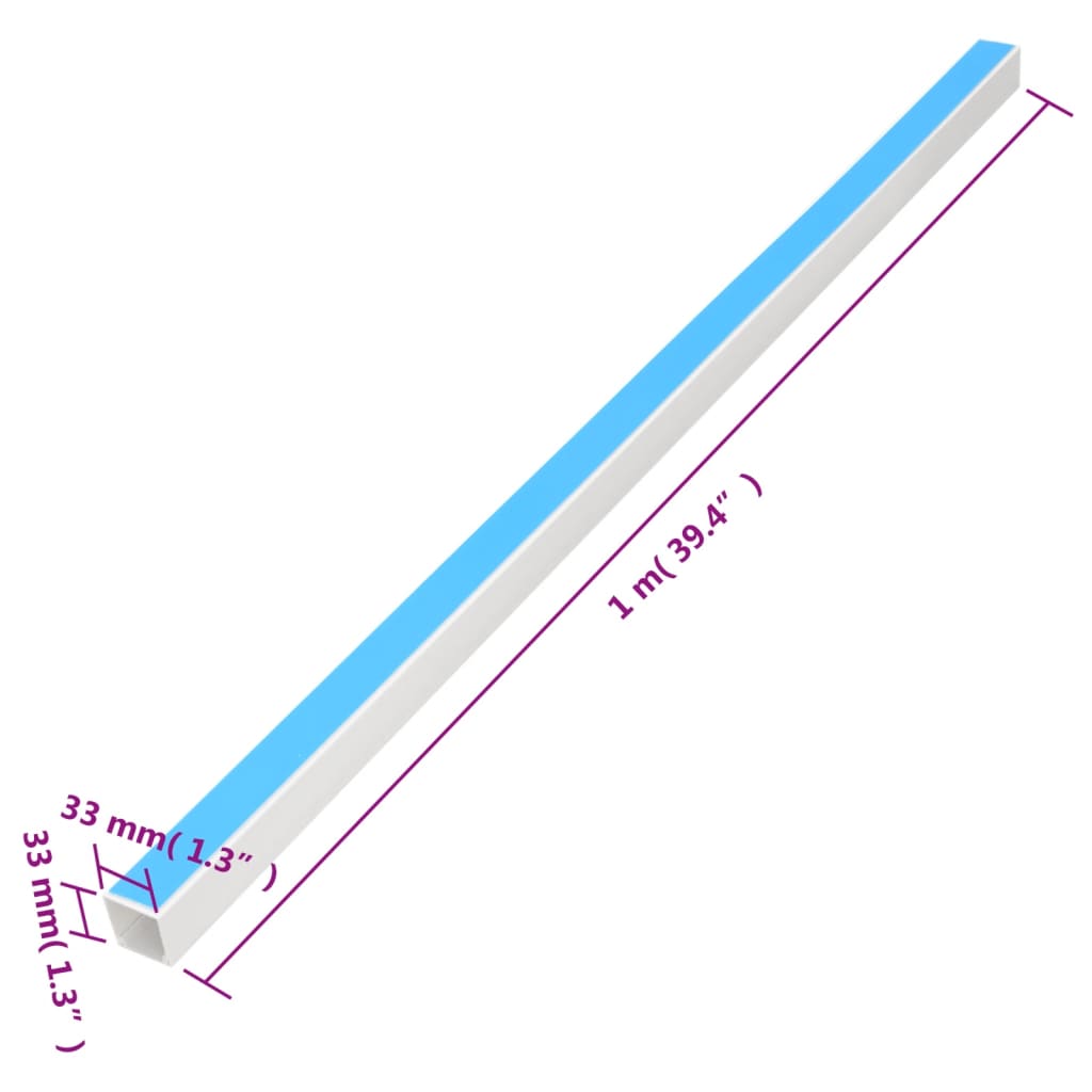 Kabelgoot Zelfklevend 33X33 Mm 10 M Pvc