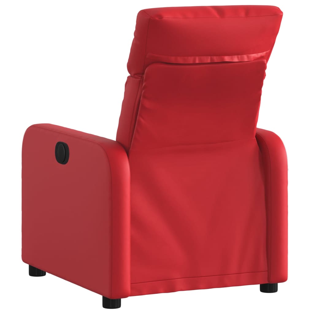 Fauteuil Verstelbaar Kunstleer Rood