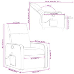 Massagestoel Verstelbaar Kunstleer Grijs