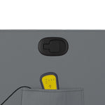 Massagestoel Verstelbaar Kunstleer Grijs