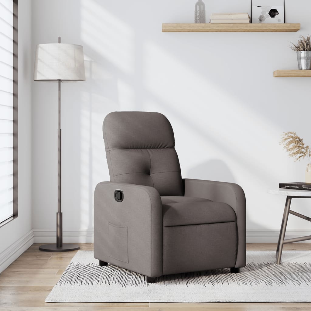 Fauteuil Verstelbaar Stof Taupe