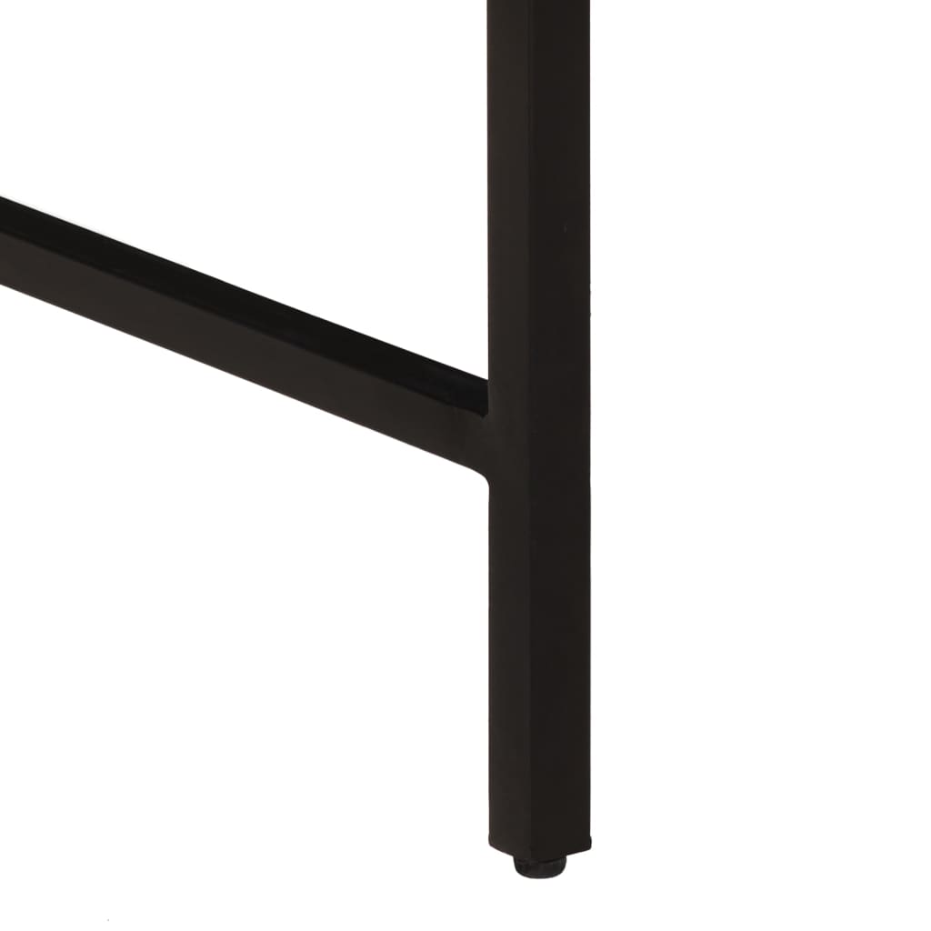 Hoge Kast 100X35X75 Cm Massief Ruw Mangohout