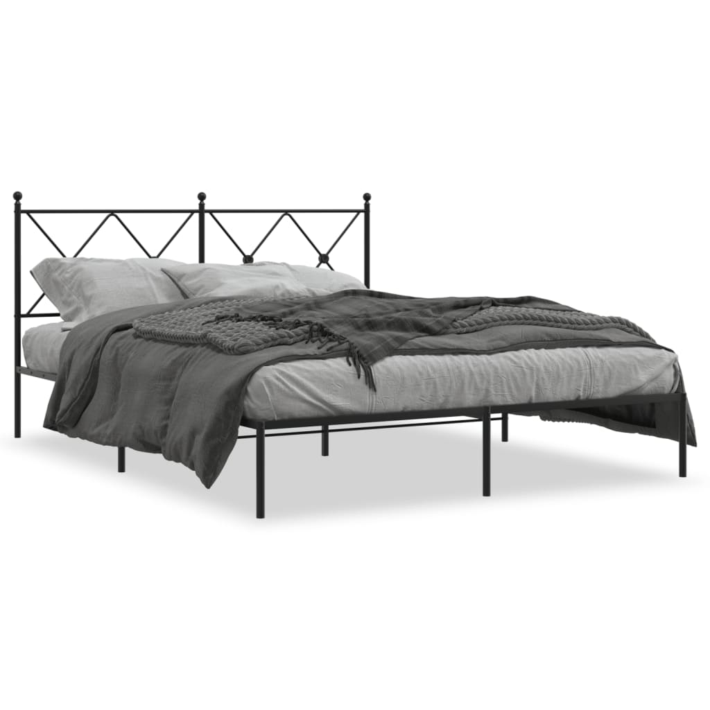 Bedframe Metaal Zwart