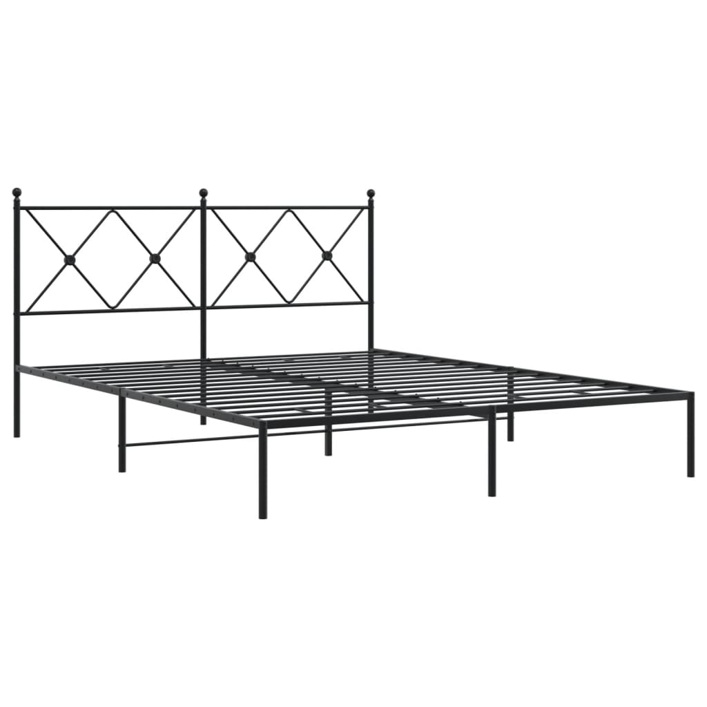 Bedframe Metaal Zwart