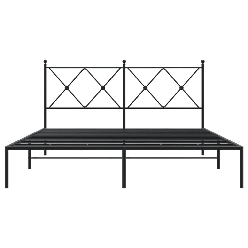 Bedframe Metaal Zwart