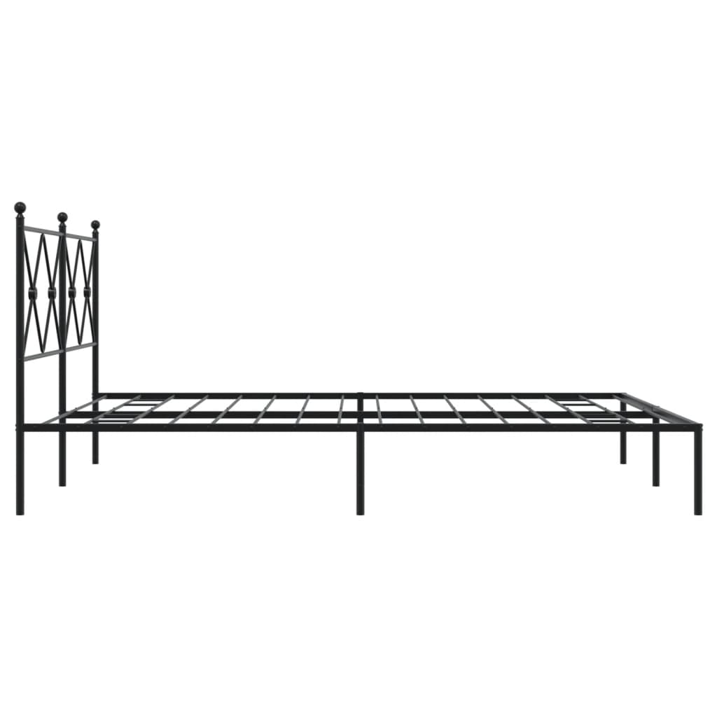 Bedframe Metaal Zwart