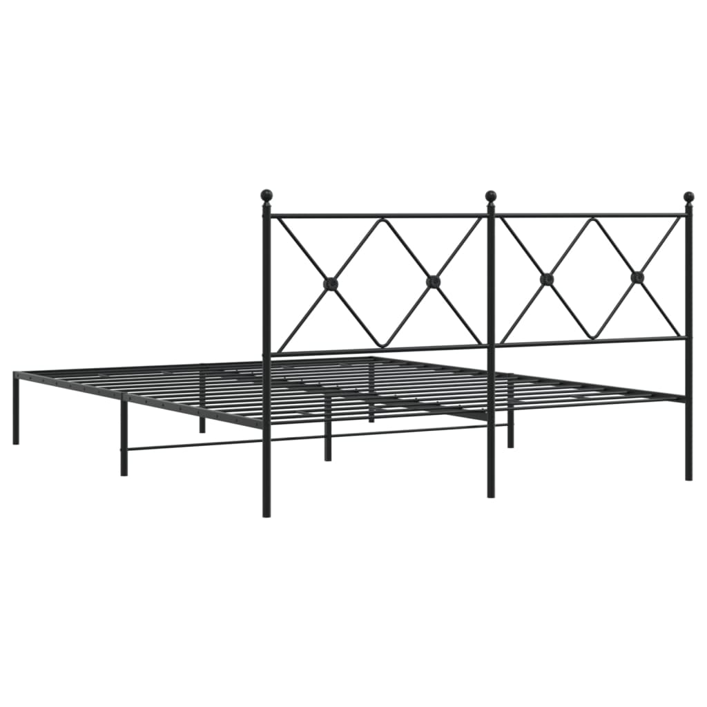 Bedframe Metaal Zwart