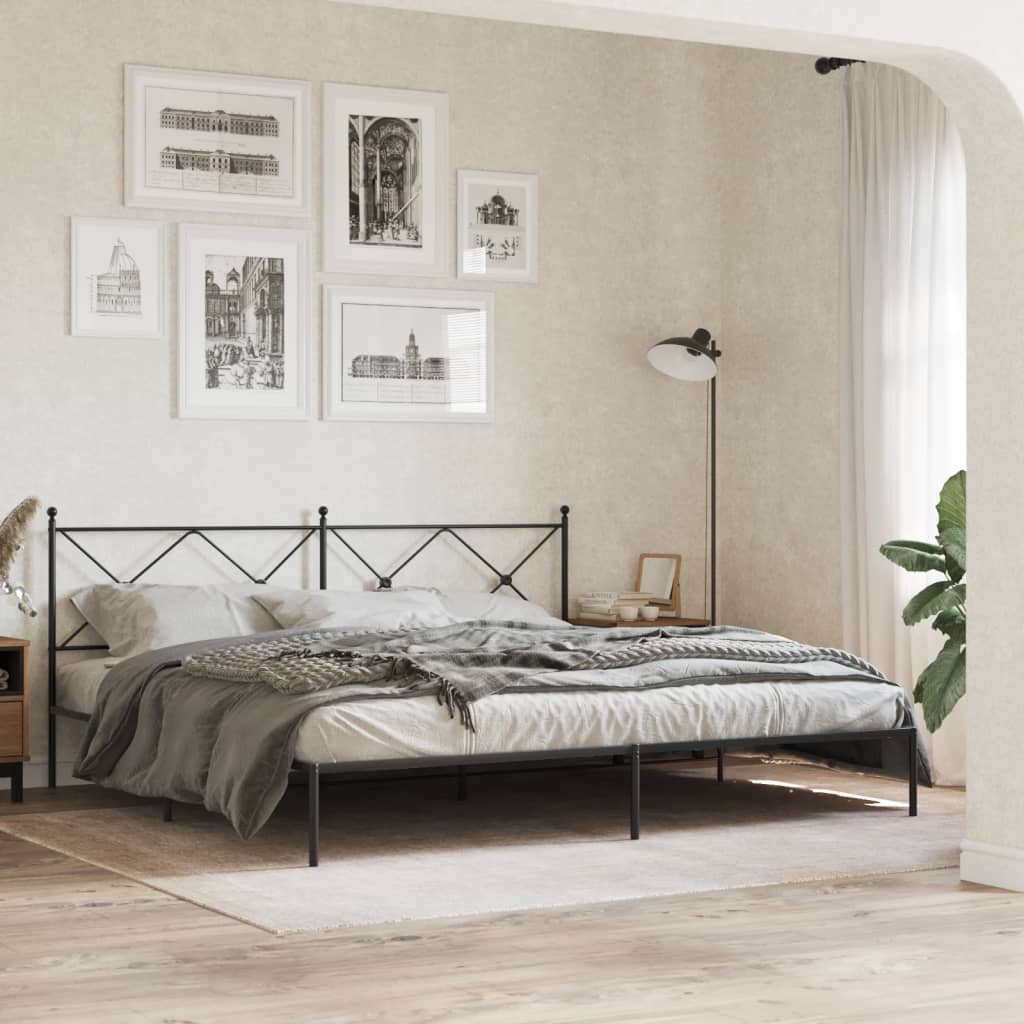 Bedframe Metaal Zwart