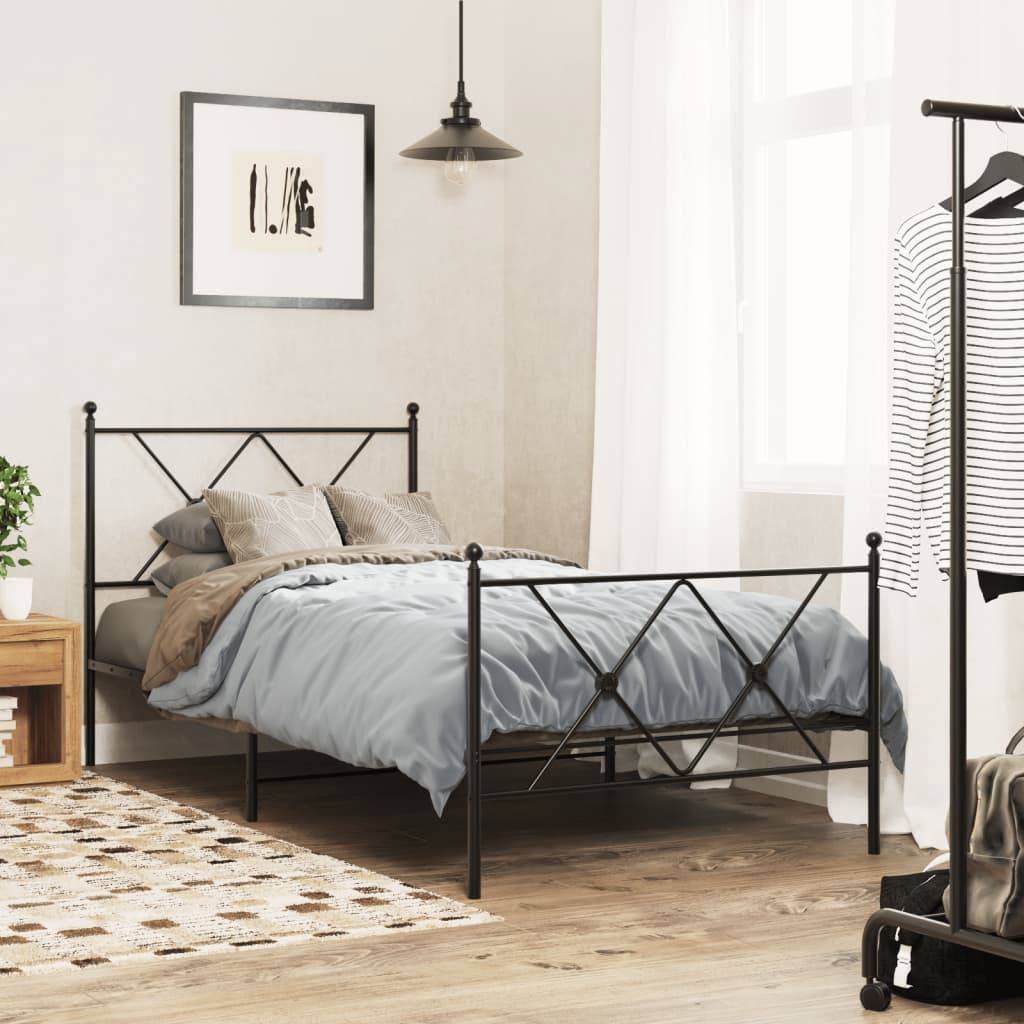 Bedframe Met Hoofd- En Voeteneinde Metaal