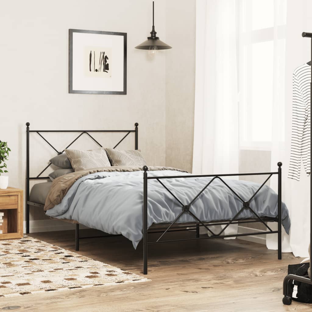 Bedframe Met Hoofd- En Voeteneinde Metaal