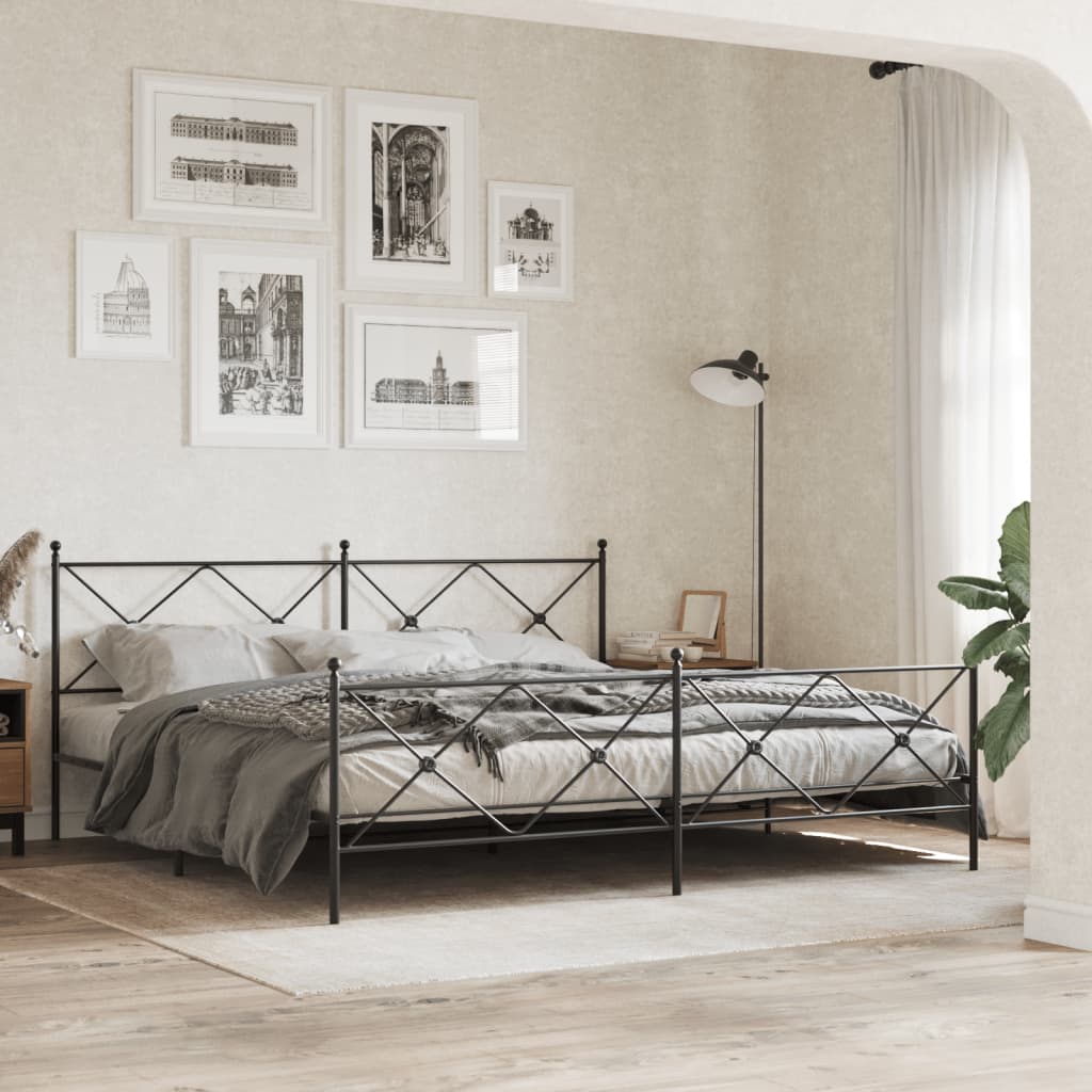 Bedframe Met Hoofd- En Voeteneinde Metaal