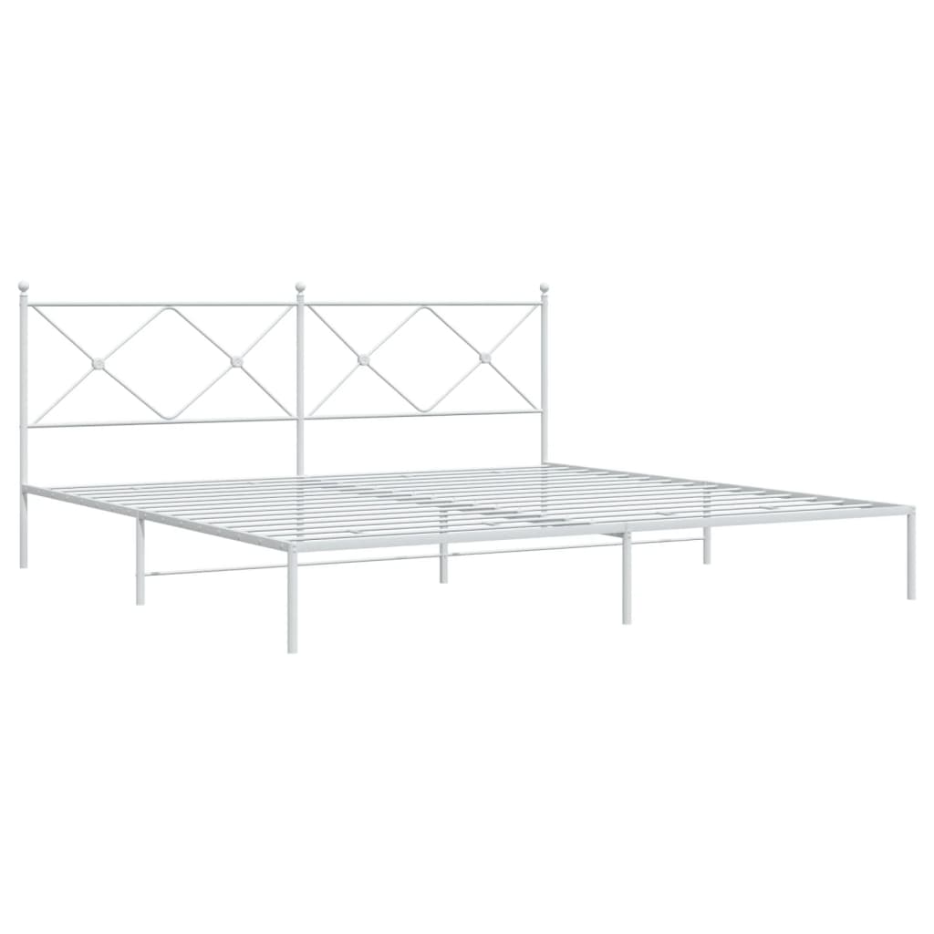 Bedframe Metaal Wit