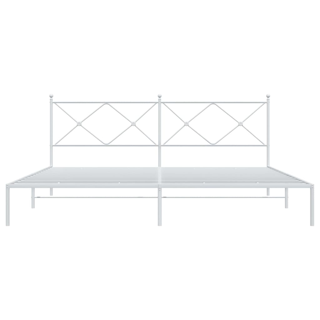 Bedframe Metaal Wit