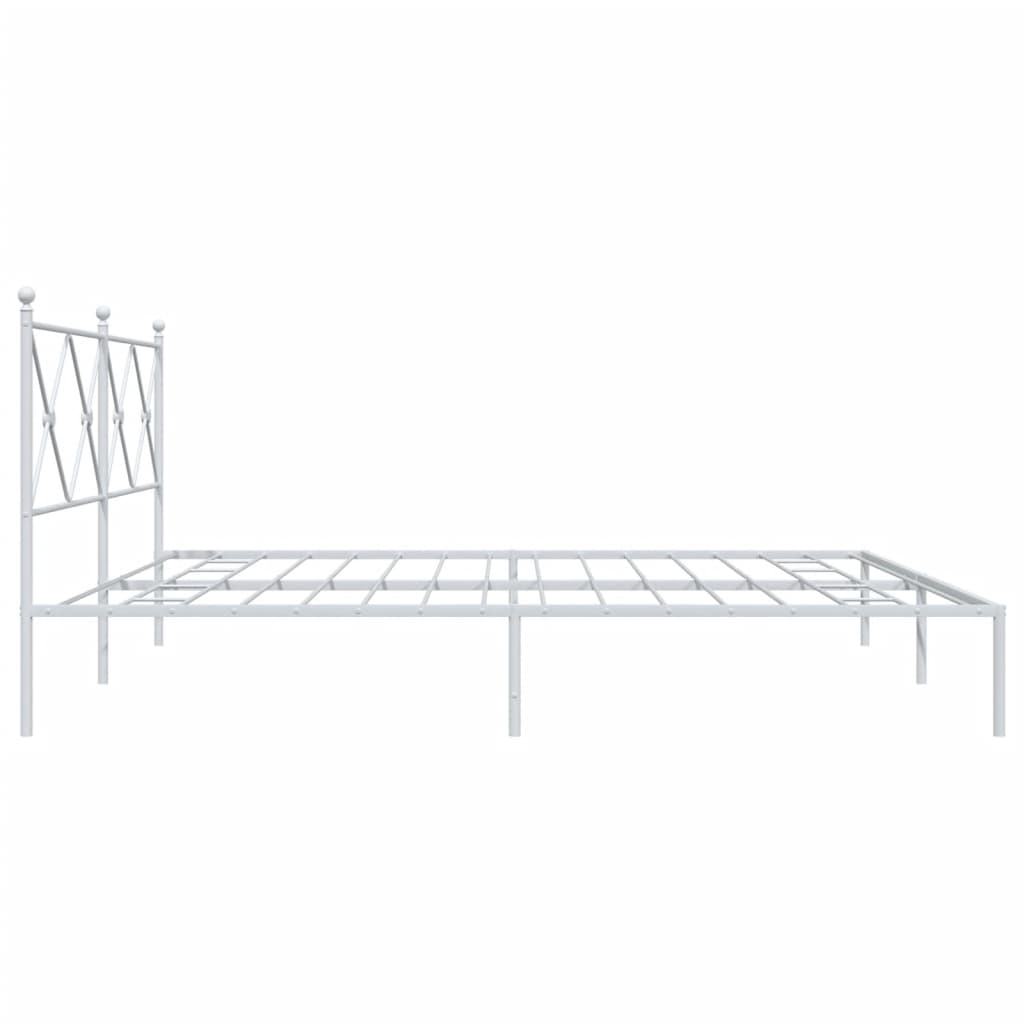 Bedframe Metaal Wit