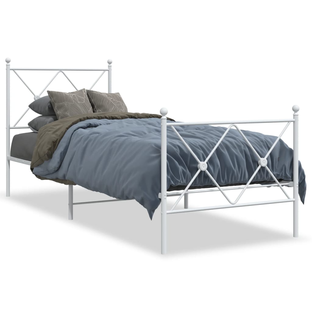 Bedframe Met Hoofd- En Voeteneinde Metaal