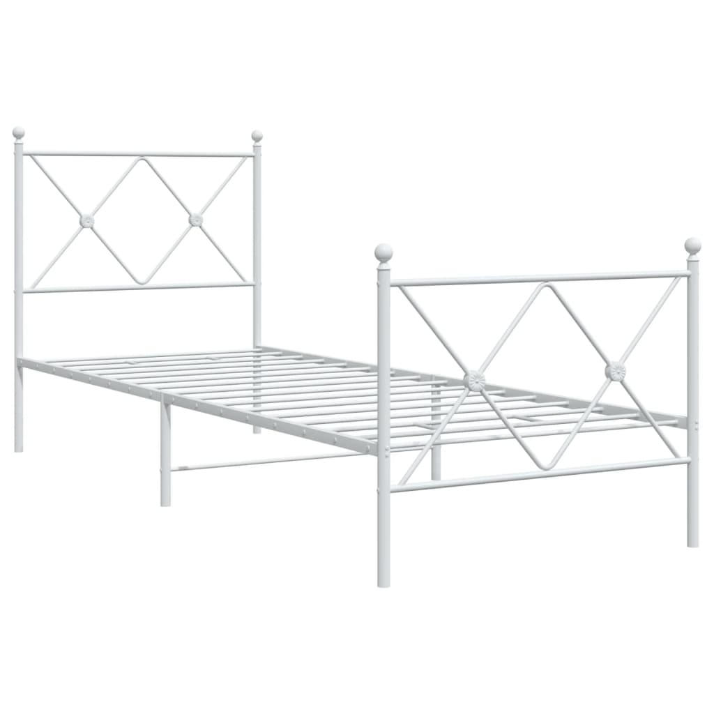 Bedframe Met Hoofd- En Voeteneinde Metaal