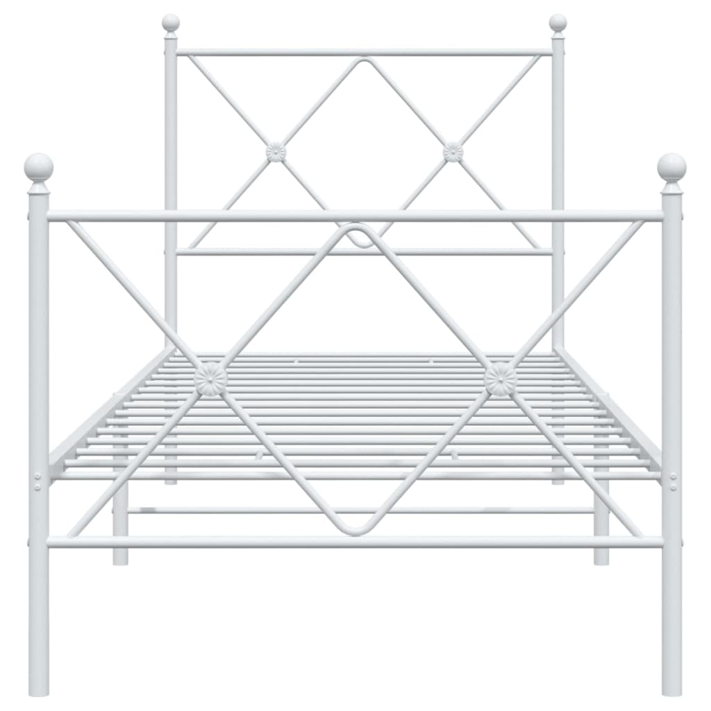 Bedframe Met Hoofd- En Voeteneinde Metaal