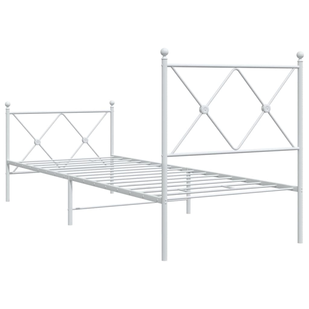 Bedframe Met Hoofd- En Voeteneinde Metaal