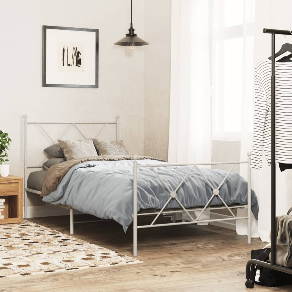 Bedframe Met Hoofd- En Voeteneinde Metaal