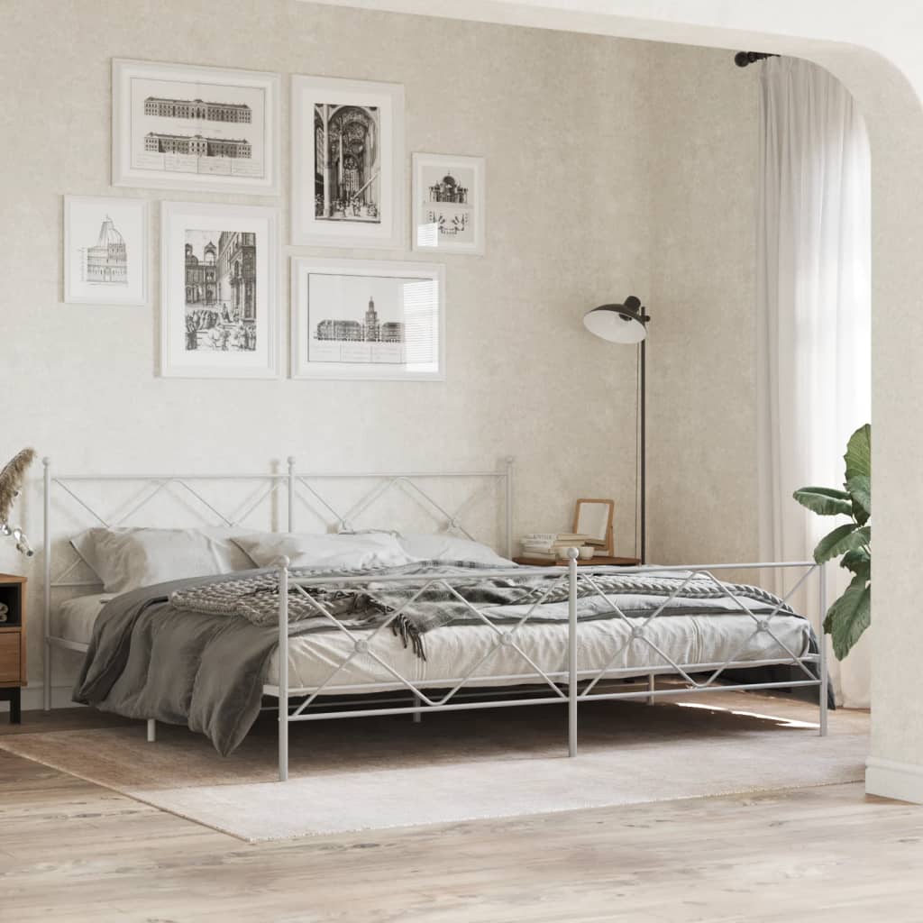 Bedframe Met Hoofd- En Voeteneinde Metaal