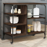 Keukentrolley 100X45X89,5 Cm Bewerkt Hout