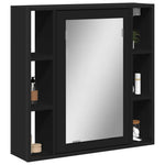Badkamerspiegelkast 60X16X60 Cm Bewerkt Hout Kleur
