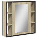 Badkamerspiegelkast 60X16X60 Cm Bewerkt Hout Kleur
